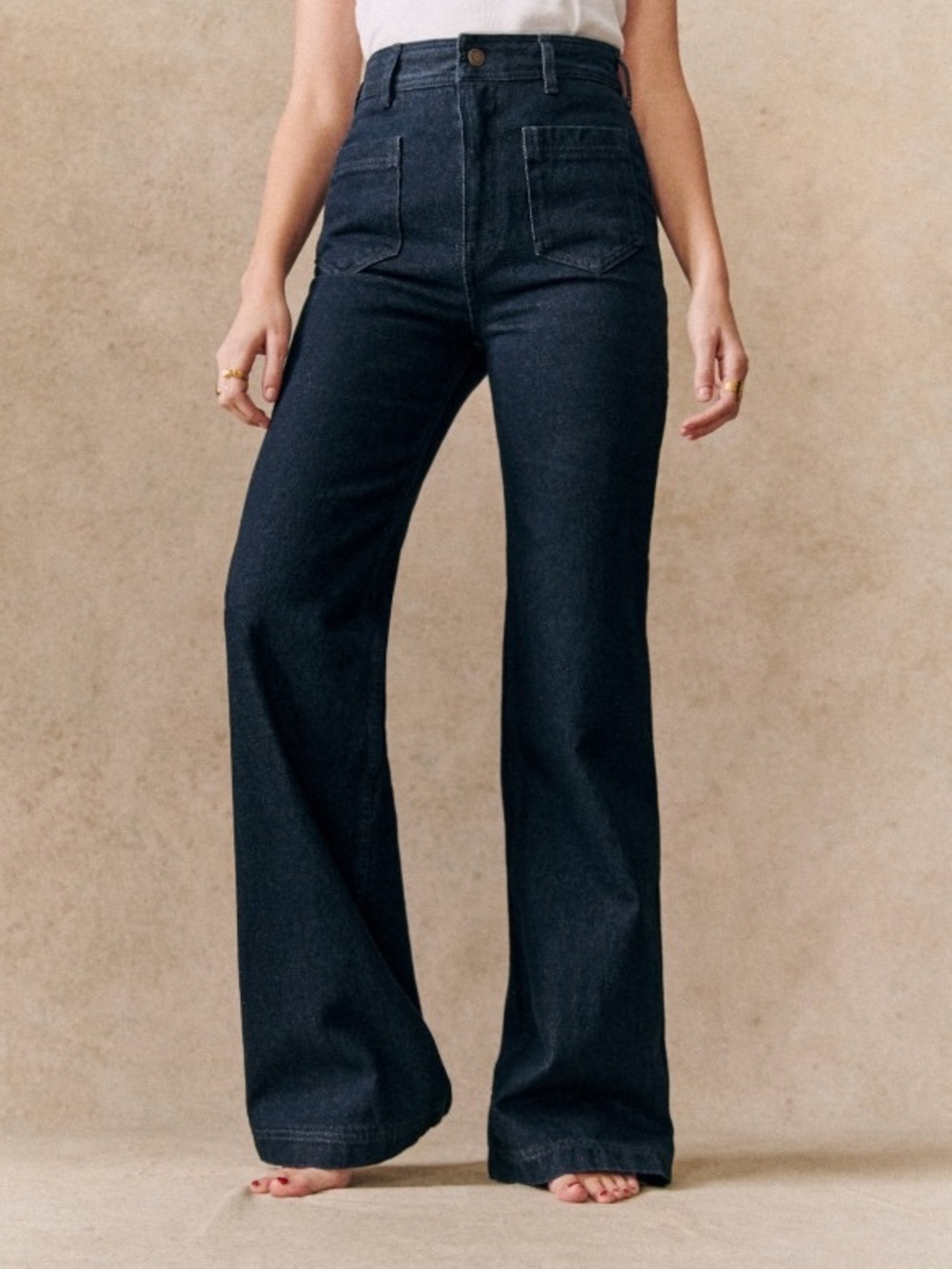 Sezane the 70s Trouser Indigo